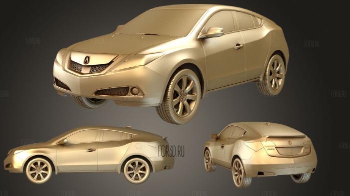 Acura ZDX 2012 stl model for CNC